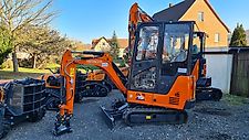 Hitachi ZX19-6 2,0t mit Verstellfahrwerk, Schwenkmotor/PowerTilt und Schnellwechsler MS03 - auch zur Miete!