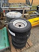 Räder 225/55R12C für Anhänger Trailer Caravan 8 Stk.