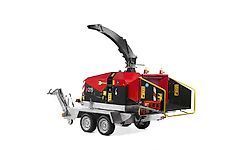 TP 215 MOBILE ZE Tandem Holzhacker /Holzhäcksler mit Elektromotor und 270°Drehkranz