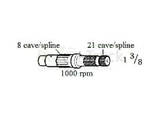 Ford Zapfwelle FORD 86511620 Z21 83957546