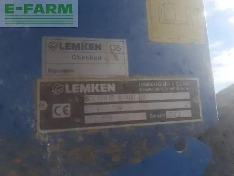Lemken solitair 8/400