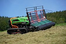 MDB LV500 PRO Mähraupe /Funkraupe /Geräteträger mit MDB Pick-Up-Schwader 175-