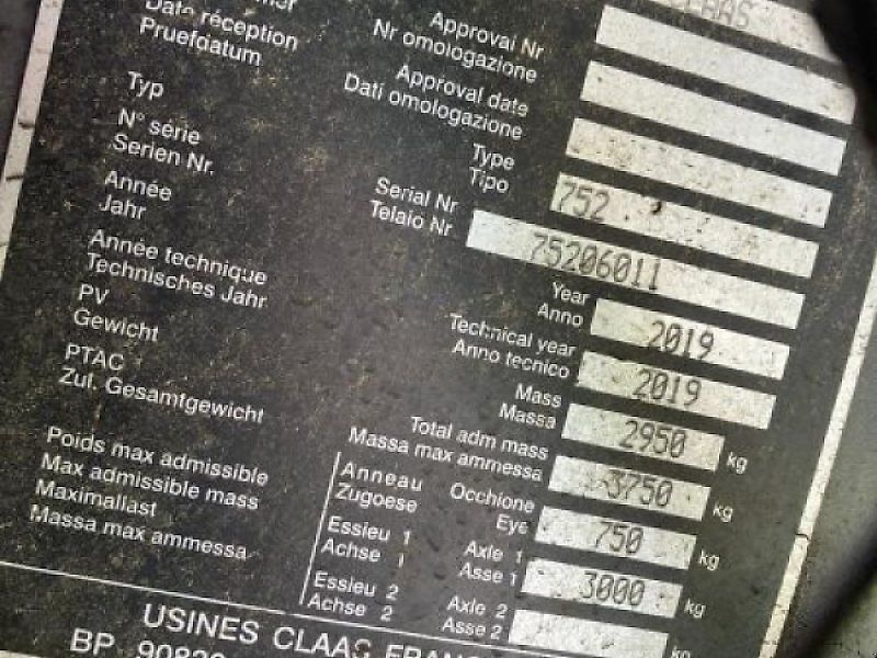 Claas VARIANT 480 RC PRO