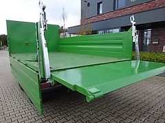 EURO-Jabelmann Container, Plattform, STE 4500 mit Stahlbordwände, überfahrb. Heckklappe, NEU