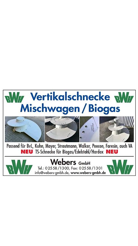 Schneckenflügel für Mischwagen von Tatoma